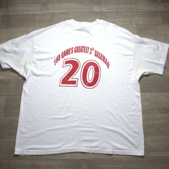 VTG Mike Schmidt #20 Hanes MLB Baseball HOF 95 Shirt Sz 2XL USA Single Stitch - Picture 6 of 8
